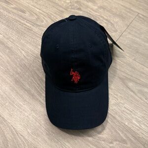 US Polo Assn Navy Blue Cap with Red Embroidery